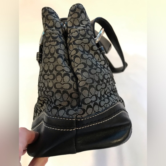 Coach Signature Textile & Leather Tote - Picture 6 of 10